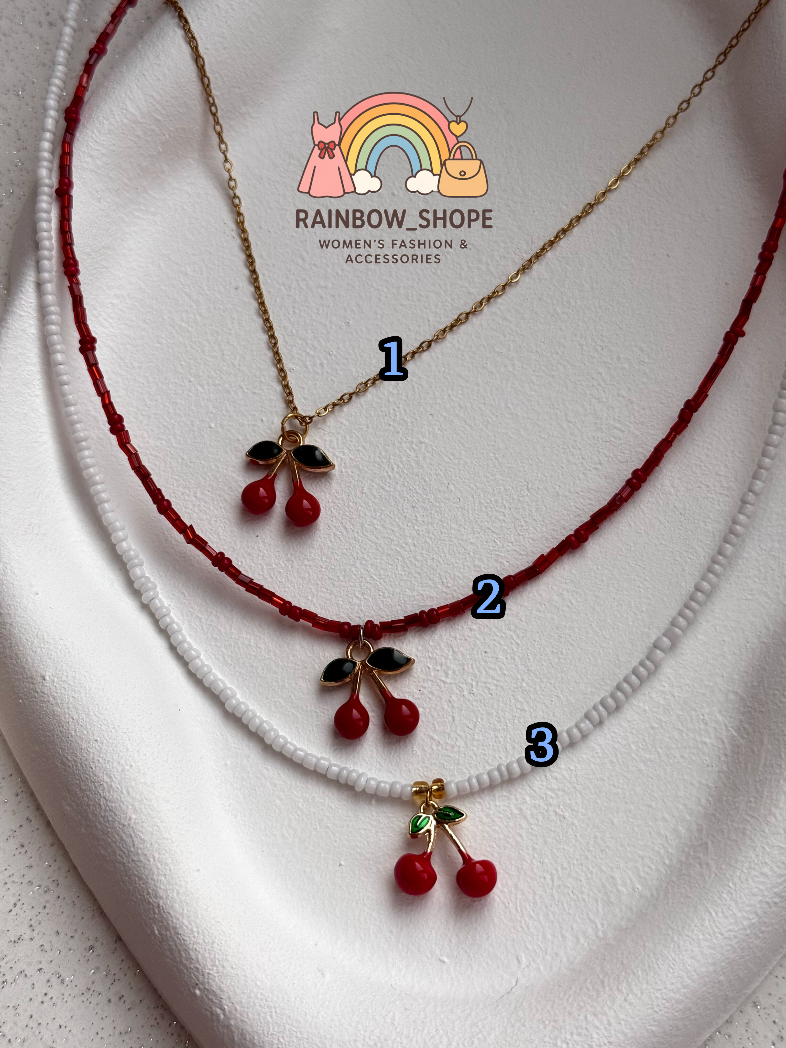 گردنبند گیلاسی دخترونه🍒